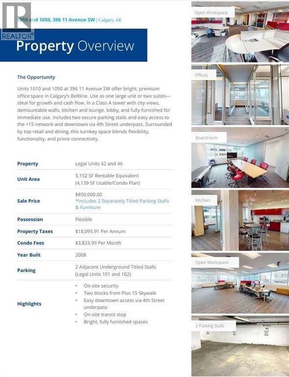 1010 & 1050, 396 11 Avenue SW