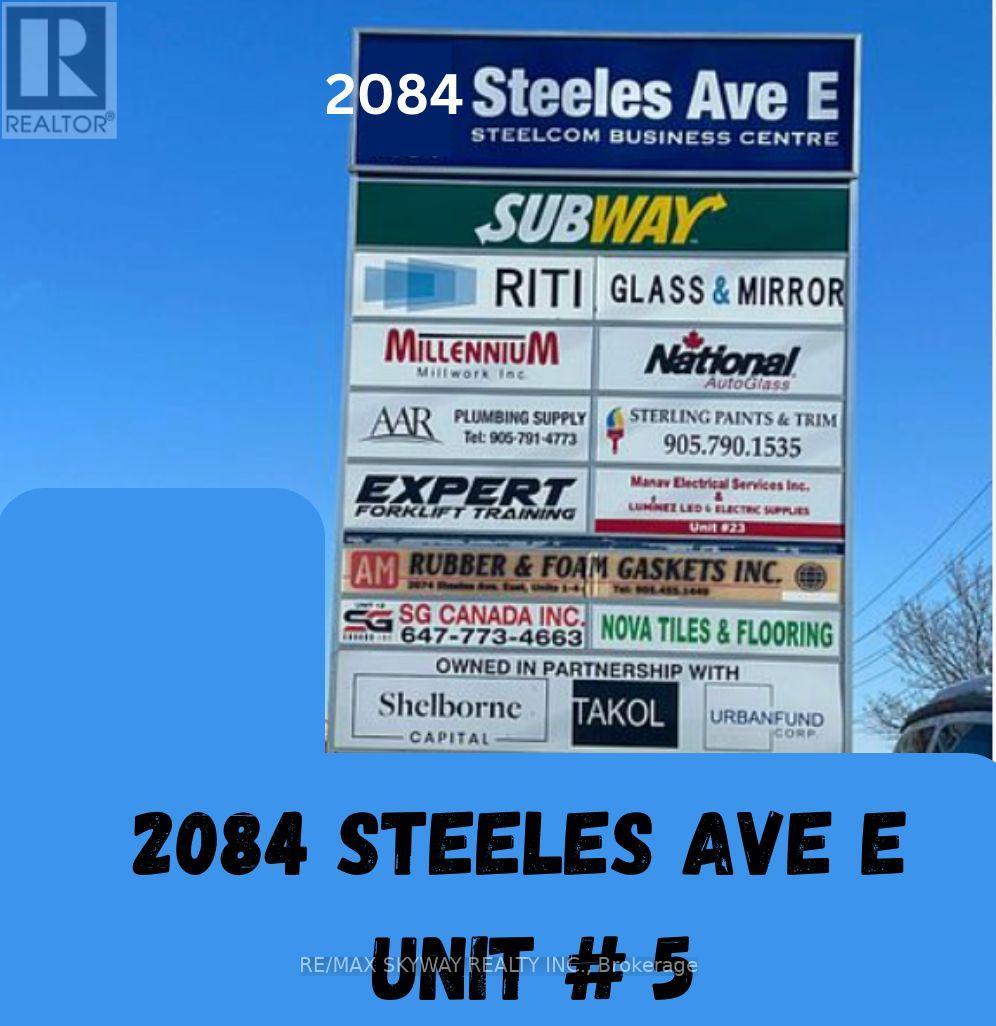 5 - 2084 STEELES AVENUE